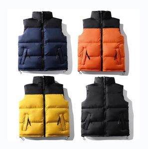 Colete masculino de inverno clássico para baixo coletes design masculino feminino sem mangas puffer jaqueta quente blusão colete multicores