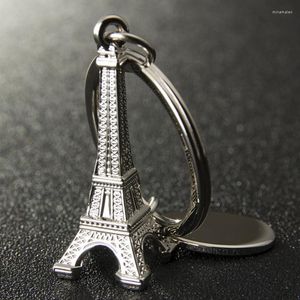 Keychains Eiffel Tower Keychain Retro Mini Novelty Gadget Trinket Souvenir Christmas Gift Drop