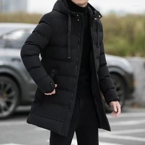 Masculino masculino parkas masculino inverno quente espessa, além de jaqueta de soffador longa acolchoado coreano outono fora roupas de roupas clássicas à prova de vento clássicas