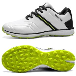 Vestido sapatos impermeáveis ​​homens de golfe profissional calçado de golfe de golfe de golfe ao ar livre tênis esportivos de tênis atléticos 220921