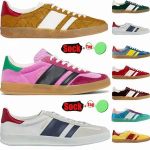 Gazelle Designer Shoes For Men Women Plate-forme Sneakers Yellow Pink Velvet Light Blue Suede Flat Leather Casual Sport Trainers Low