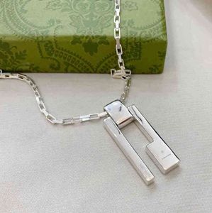 Pendant Necklaces S925 silver opening pendant men's and women's necklace fashion personality Valentine's Day gift for girlfriend exclusive Design jewel