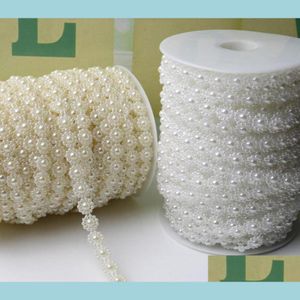 Party Decoration 1Spool 25Meter Ivory/ White Sunflower ABS Pearl Garland Chain Trim For Wedding Centerpiece Drop Delivery 2021 Home G DH4OG