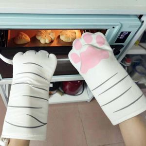Oven Mitts 1Pcs Baking Anti- Gloves Pad Microwave Insulation Mat Supplies Hand Clip Kitchen Tools