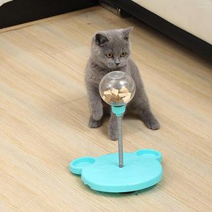 猫のおもちゃ漏れフードボールセルフプレイタンブラー面白いスイングフィーダースティック子猫パズルインタラクティブゲームエクササイズペット製品