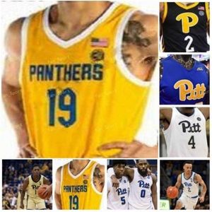 Nik1 NCAA College Pitt Panthers Jersey 24 Ryan Murphy 4 Jared Wilson-frame 13 Steven Adams 3 Malik Ellison 11 Sidy N'dir Custom