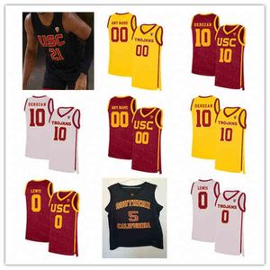 WSKT College bär DeMar DeRozan USC Trojans basket Jersey Mobley Boogie Ellis Chevez Goodwin Drew Peterson Max Agbonkpolo Joshua Morgan Isai