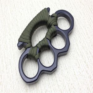 New ARIVAL Black alloy KNUCKLES DUSTER BUCKLE Male and Female Self-defense Four Finger Punches555284K