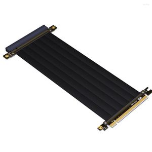 コンピューターケーブルPCI-E X16〜16x 3.0男性女性ライザー拡張ケーブルグラフィックカードChasis PCI Express Extender Ribbon 128G/BPS