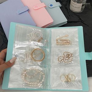 Jewelry Pouches Travel Organizer Ring Earrings Necklace Bracklet Storage Book Transparent Bag Packaging Display Jewellry Po