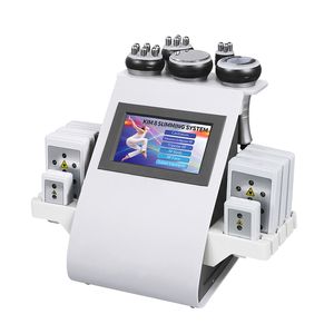 6 in 1 Ultraschallkavitation 40k Rf Vacuem Roller Cellulite Behandlung Fettauflösungsmaschine Schlankheitsmassagemaschine