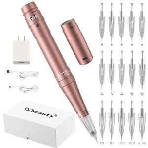 Tattoo Machine Wireless Maquiagem Pen do Microbrovo Profissional Microblading DIY com Cartucho Needle 220921