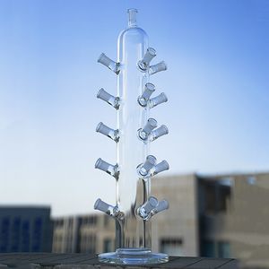 Unique Glass Hookahs Banger Display Rig Quartz Banger Bowl Displays For 14mm Female Joint Bangers Bowls Nail LXMD20102