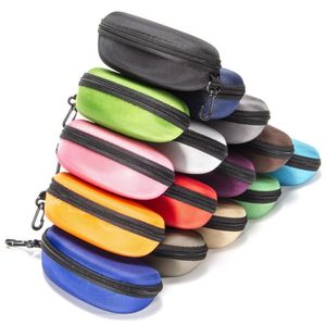 Sunglass Protection Box Oxford Cloth Black Color Zipped Glasses Case Optional Cloth 8 Colors SN4175