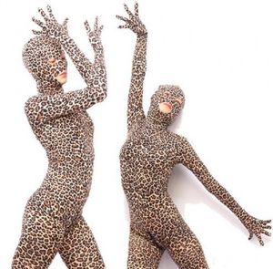 Trajes de traje de gato lycar spandex traje de leopardo animal zentai corporal cosplay macacão de macacão aberto de olhos abertos de 3 vasta