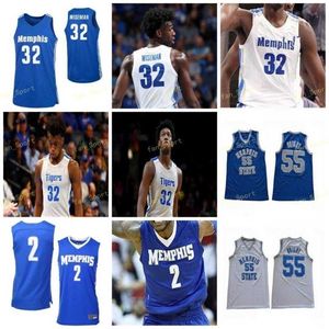 Nik1 NCAA College Memps Tigers Jersey de basquete 0 DJ Jeffries 1 Tyler Harris 10 Damion Baugh 11 Lester Quinones Custom Stitched