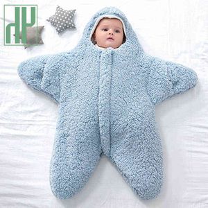 寝袋HH新生児寝袋の赤ちゃんラップブランケットボーイズガールウェアラブル寝袋の赤ちゃんのための寝袋100 綿冬の暖かい毛布T220919