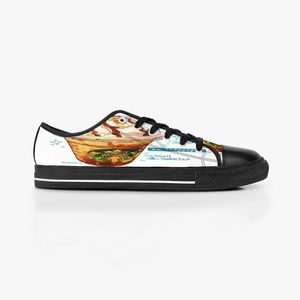 Stitch Shoes Custom Design Sneakers Tela dipinta a mano Uomo Donna Blue Fashion Low Cut Scarpe da ginnastica traspiranti