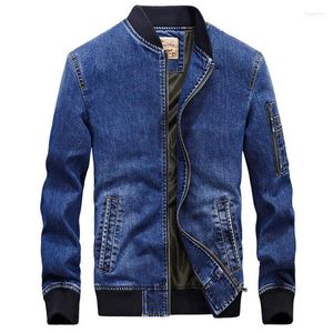 Giacche da uomo Giacca da uomo Jeans da uomo Moda di marca Bomber Denim Uomo Casual Cowboy Ricamato 4XL Cappotto Streetwear Abbigliamento maschile