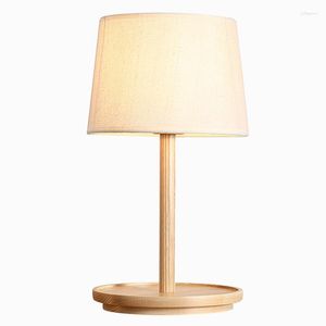 Tischlampen, modernes minimalistisches Design, Massivholz-Schreibtischlampe für Zuhause, Schlafzimmer, Nachttisch, El-Innen-LED-Beleuchtung