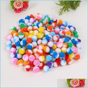 Decorazione per feste 186 Pz/borsa Paillettes Pompon Palla Pelliccia Peluche Colore misto Creativo Bambini Materiale fatto a mano Schiuma glitterata Forniture artigianali fai da te Dhuea