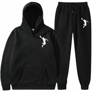 Agasalho de treino masculino de luxo com capuz outono inverno moda masculina agasalhos jogger ternos jaqueta calças conjuntos terno esportivo estampado roupas esportivas de basquete masculino