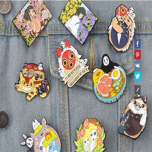 Pins de esmalte de anime infantil broches Totoro Pin Lapel Insignia de dibujos animados Regalos de joyas para niños AC119