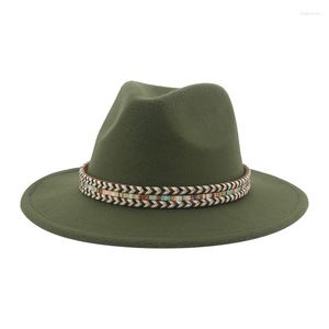 女性のためのベレー帽の帽子hedorasは堅実な西部のカウボーイパナマフォーマルドレスワイドブリムソンブレロホンブレを感じました