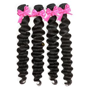 Virgin Hair human Grade A Female loose deep hair curtain with natural color