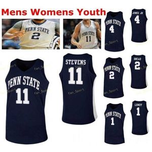 NIK1 NCAA College Penn State Nittany Lions Basketball Jersey 0 Myreon Jones 1 Deivis Zemgulis Seth Lundy 10 Kyle McCloskey Custom Stitched