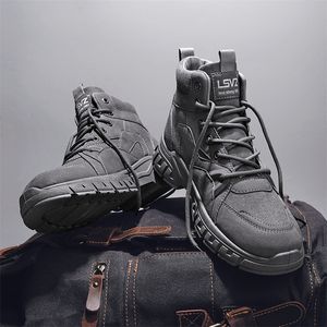 Kleidschuhe Motorradstiefel Herren Rutschfeste Sicherheitsstiefel Taktische Arbeit Outdoor Wandern Langlebige Kampfplattform Militär 220921