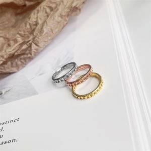 Band Rings Luxury Jewelry 925 Sterling Silver Simple Circle Ring Festive Gifts women Fashion Retro Style Exquisite With Box G220921
