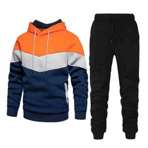 Herrspåriga mode -mode män och wo sportskjorta sommar hoodie casual fleece byxor set t220916