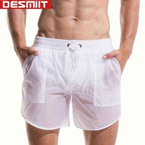 Men's Swimwear Desmiit Swimwear Mens Swim Shorts Swimwear Quick Dry Translucent Swim Shorts Light Thin Sexy Plus Size Swimsuit Man J220913