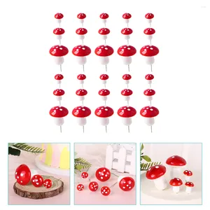 Świąteczne zapasy grzybowe ciasto urodzinowe grzyby miniaturowe dekoracje do cupcake dekoracje mini wybory wróżki