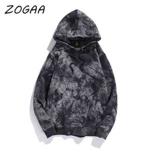 Erkek Hoodies Sweatshirts Zogaa Erkek Kadınların Kapşonlu Sweatshirt Moda Kravat Boya Harajuku Kapşonlu Hip Hop Yün Hoodie Erkek Marka Hoodie Street Giyim