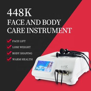 Máquina de levantamento facial de remoção de emagrecimento de rugas Terapia com ondas curtas 448K Sistema de cuidados com a pele da modelagem de corpo