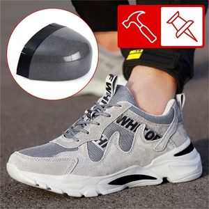 Boots Work Safety Shoes Men Steel Toe Cap PunctureProof Antismash Women Sport Warm Indestructible Wear Lightweight Flexibility 220921