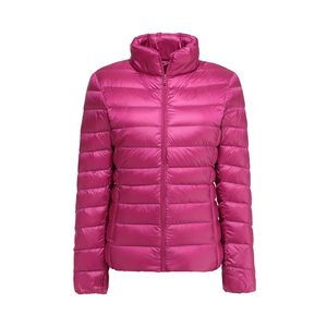 Jaqueta feminina LL feminina curta e fina para ioga, casaco puffer de cor sólida, roupas esportivas de inverno 15 cores S-5XL