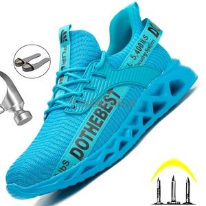 Scarpe eleganti con punta in acciaio di sicurezza per donna uomo Sneakers da lavoro leggere Stivali coustruction a prova di puntura unisex 220921 GAI GAI GAI