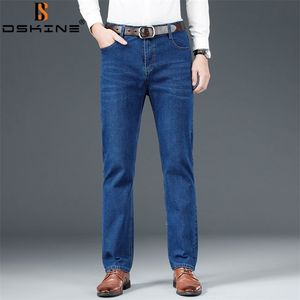 Herren Jeans Frühling Gerade Hosen Baggy Leichte Stretch Mode Lässig Herbst Denim Hosen 220920