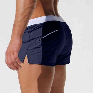 Herrbadkläder zip pocket badkläder män för shorts desmiit badkläder gay sexig strand baddräkt surf boxare trosor 2021 ny slip j220913