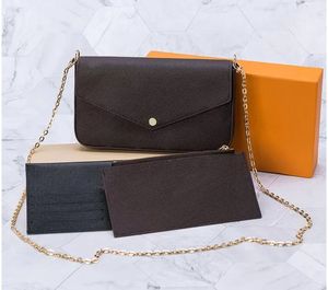 3pcs/set 3 in onechain wallets مجموعة كاملة من غلاف النساء crossbody تموجات طباعة جلدية لامعة الأكياس الكلاسيكية المطلية