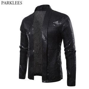 Erkek Suit Blazers Black Peachins Street Hardigan Disco Dancer Club Parti Ceket Erkek Hipster 220920