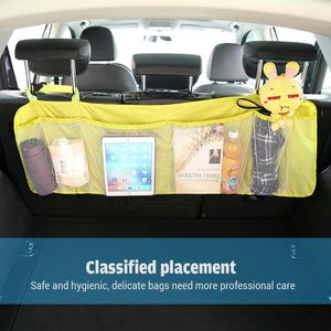 Car Organizer 2022 Cute Storage Bag Oxford Cloth Mesh Chair Back With Large Capacity For Rear Seats Trunk