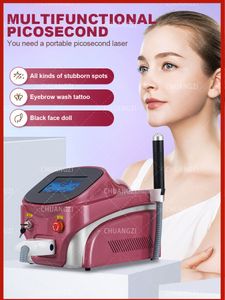 Efficient Safe 2023 Portable RF Device Q-Switched Nd Yga Laser Multifunctional Smart System Assisted Tattoo Removal Skin Second Beauty Device Produto mais popular