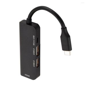 In1 USB Hub 3.0 Adapter Converter 4K Type-C med PD Fast Charging USBC ansluten för Pro Huawei MateBook