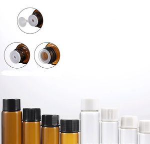 1ml 2ml 3ml Amber Cam Esansiyel Yağ Şişesi Parfüm Numune Tüpleri Şişeler Küçük Boş Cam Bottle Ana Kokular Difüzörler 5ML SN4170