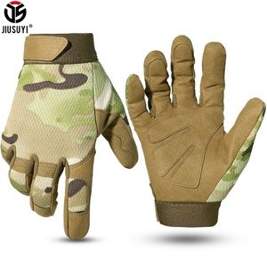 Five Fingers Gloves Multicam Tactical Gloves Antiskid Army Military Bicycle Airsoft Motorcycle Shoot Paintball Work Gear Camo Full Finger Men Women 220921