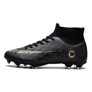 Kl￤dskor professionella m￤n unisex fotboll barn tffg h￶g ankel fotboll st￶vlar gr￤s kl￤dskor 220921